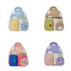Trendy Large Capacity Children's Backpack In Black Purple Blue Khaki And Pink Colors