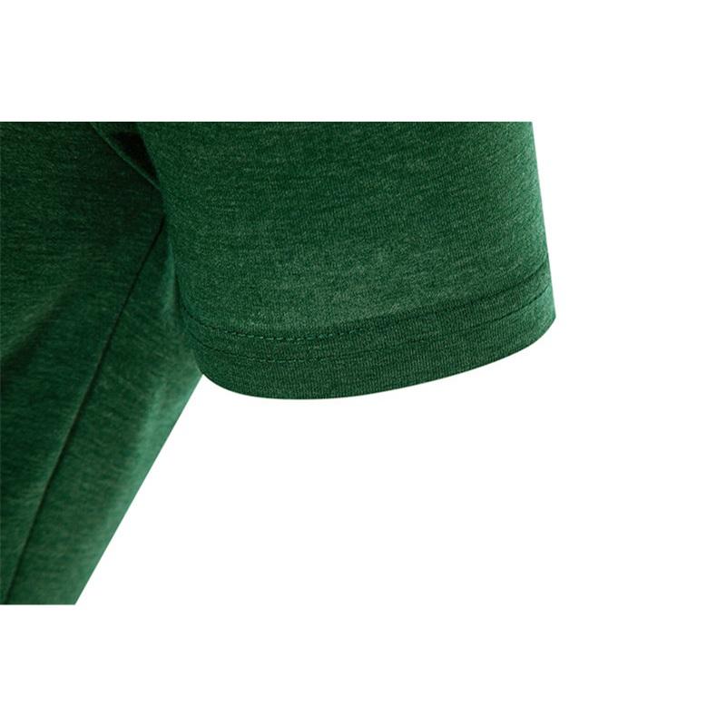 Men's Summer Solid Color Pocket T-Shirts Button Henry Collar Casual Daily Office Short Sleeve Top Tees Hip Hop Streetwear Tee