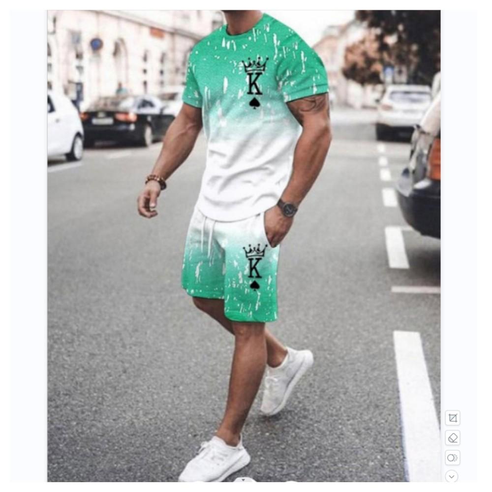 Покерные комплекты, мужские шорты с 3D принтом, мужская одежда, футболка для мужчин, комплект брюк, спортивный мужской спортивный костюм для бега, мужской костюм для бега