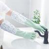 Velvet Winter Cleaning Gloves Latex Housework Gloves Warm Rubber Dish Washing Gloves  Kitchen