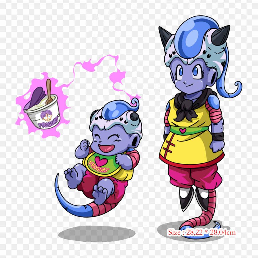 Patches For Clothes Bag Iron On Thermal Stickers Ten Shin Han Dbz Tien Shinhan Goku Pattern Washable Heat Transfer