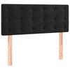 Vidaxl Łóżko Kontynentalne Z Materacem, Czarne, 120X190 Cm, Aksamit