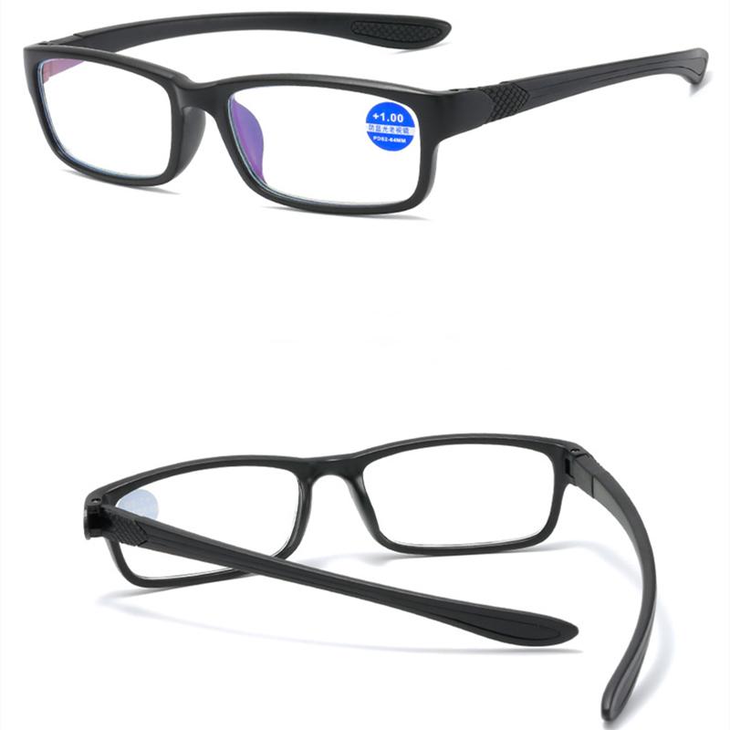 Горячие продажи унисекс очки пресбиопические очки анти-синий светоотражающие очки спортивная личность цвет двухцветная оправа