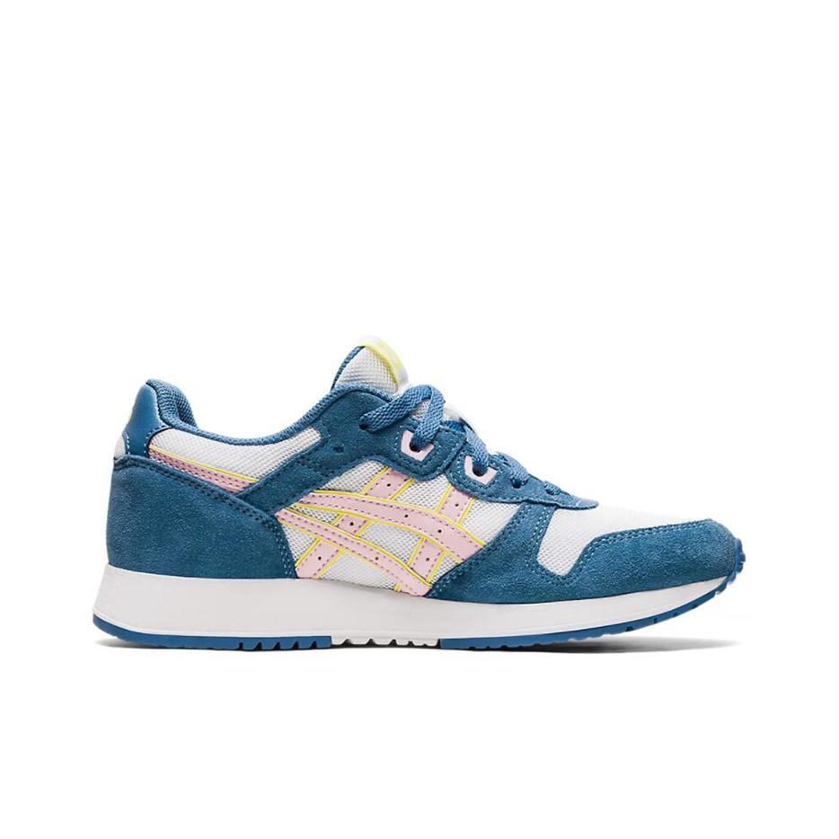 Asics Lyte Classic Джинсовая ткань Спортивные Удобные Низкие Кроссовки для Повседневной Носки Женские Кроссовки Синий Белый 1202A112-101