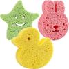 Children's Bath Sponge Sponges Body Wash Bathing Cute Frosted Wood Pulp Baby Shower Wood Pulp Cellulose Scrubber for Tools Bath