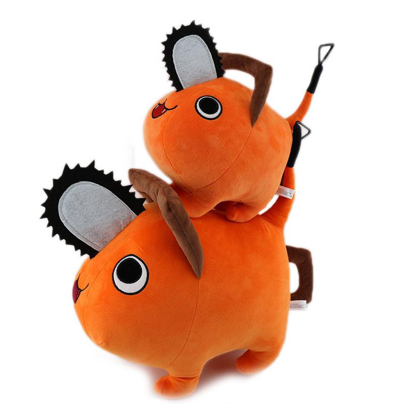 Handcrafted Chainsaw Man Pochita Plush Toy Stuffed Doll Irresistibly Soft Short Plush 10/25/40cm Throw Pillow Kids Birthday Xmas Gift