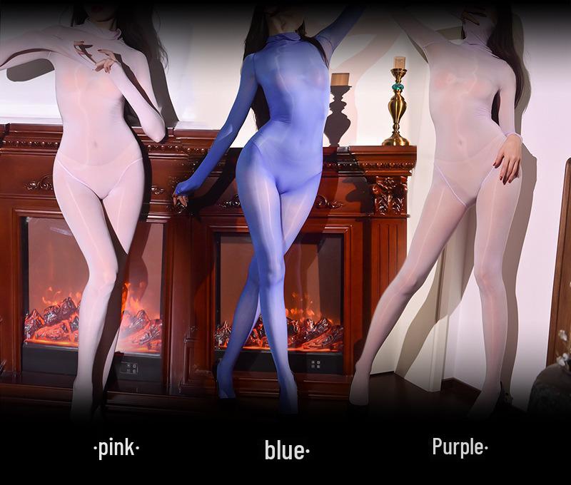 Бесшовный блестящий боди с 912 иглами: Чулки на все тело, маслянистые, облегающие, сексуальные