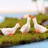 3Pcs Miniature Goosey Resin DIY Landscape Garden Terrarium Figurines Accessories KTY
