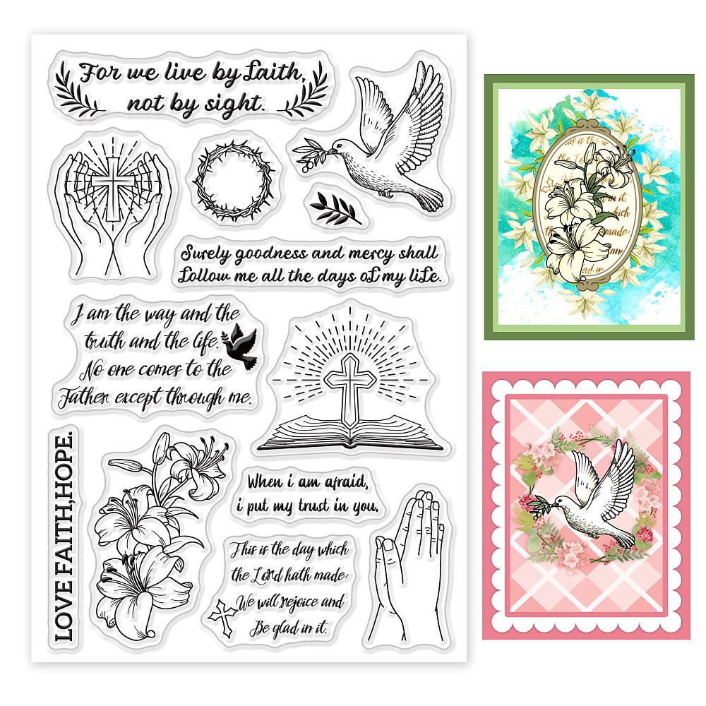 PVC Plastic Stamps for DIY Scrapbooking Photo Album Decorative Cards Making Stamp Sheets Chinese Character 16x11x0.3cm