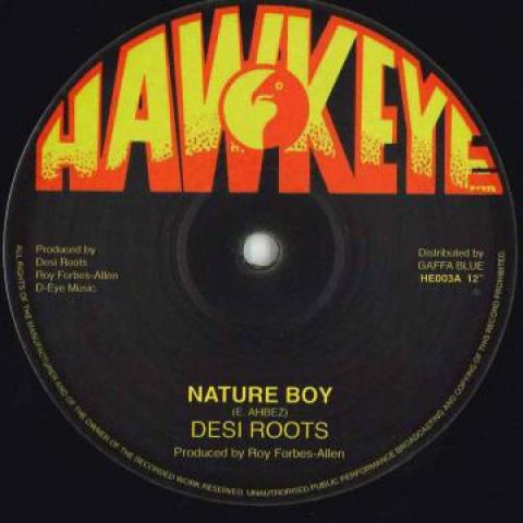 12inch Record DESI ROOTS / REVOLUTIONARIES - Nature Boy / Nature Dub HE003 Hawkeye UK 1980 UK Reggae, Ska & Dub