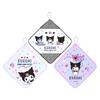 SANRIO Set of 3 Towels with for Antibacterial Name Space Nursery Kindergarten 249840 Loop, Kuromi, Children, Treatment, Included, School,