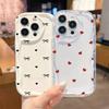 Чехол для телефона с волнистым краем в форме сердца и листьев для Samsung Galaxy S26 S24 S25 S23 Ultra S22 S21 S20 Plus FE, прозрачный мягкий силиконовый чехол