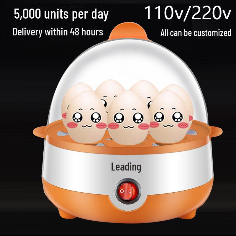 Lingrui Single-Layer Egg Cooker: Automatic Steamer for Boiled Eggs and Fast Breakfasts