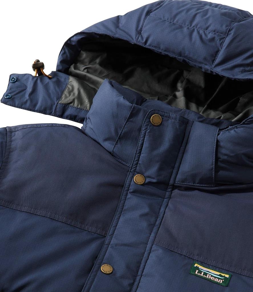 LL Bean Mountain Classic Down Japan Alloy 1000102545 Men's Parka, Fit, XL, Gray,