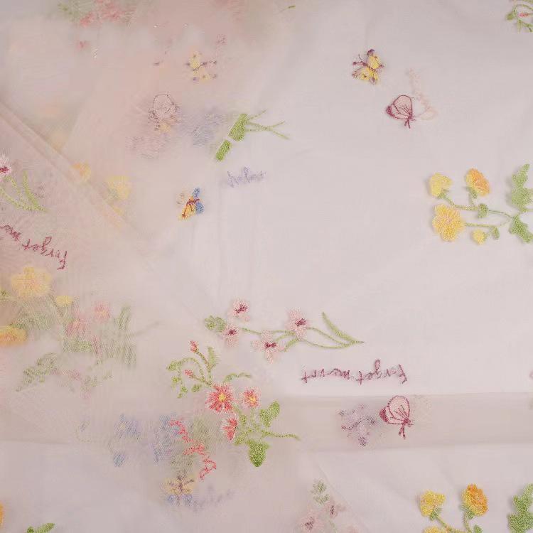 Европейское вышитое многоцветное цветочное тюлевое свадебное платье