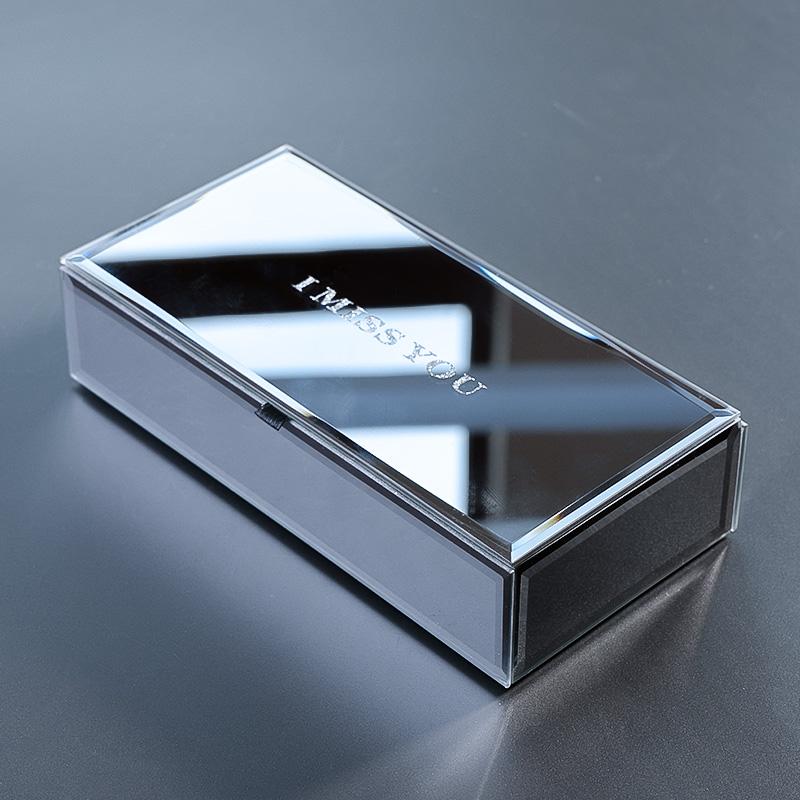 Стеклянная шкатулка для украшений Маленькое кольцо Ожерелье Браслеты Серьги Шкатулки для украшений Органайзер Бархатные женские аксессуары Разделитель Индивидуальное хранение