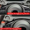 2Pcs for Honda Vezel HR-V HRV   Interior Car Glossy Black Steering Wheel Panel Cover Trim Decoration Frame
