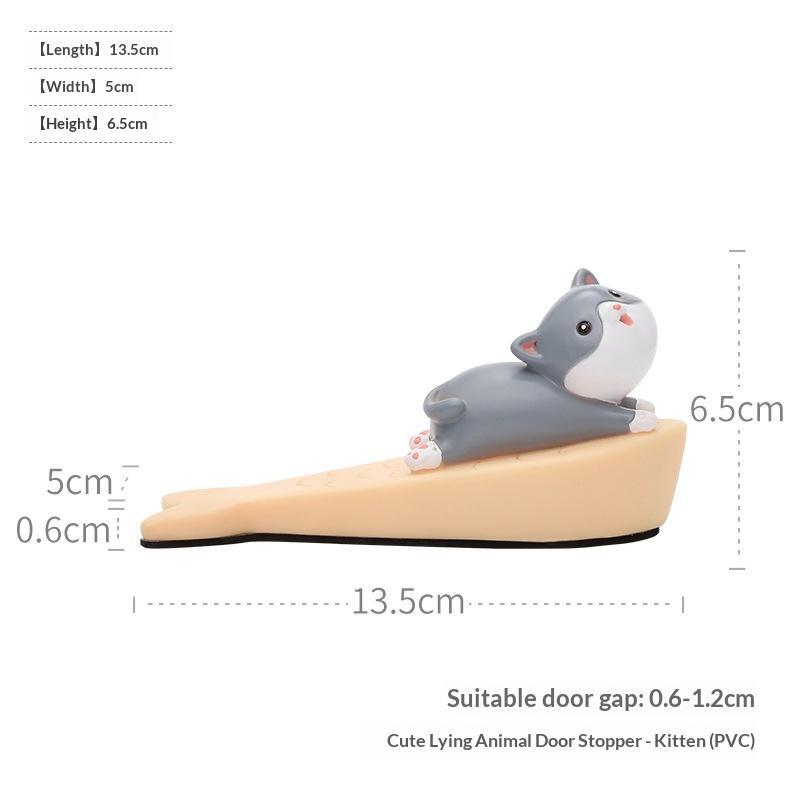 Cartoon Animal Door Stopper Slip Resistant Cute Design Door Catcher Block for Classroom Bathroom Living Room