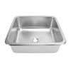 RV Sink 304 Stainless Steel Versatile Large Capacity Rectangular Kitchen Wash Sink for Caravan Motorhome Boat Camper