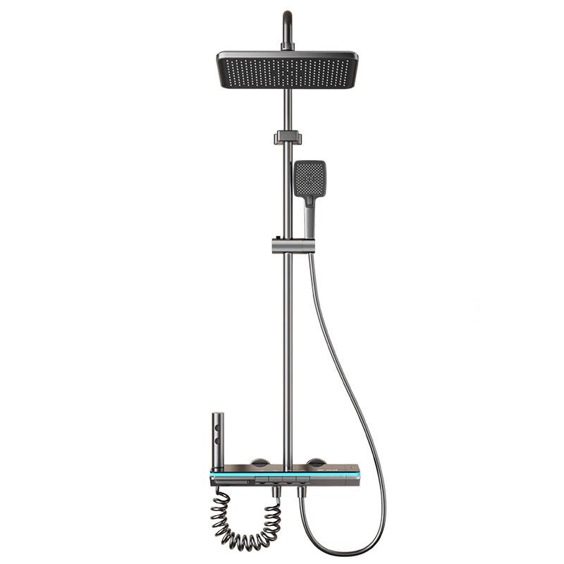 Gunmetal Grey Four-Function Shower System