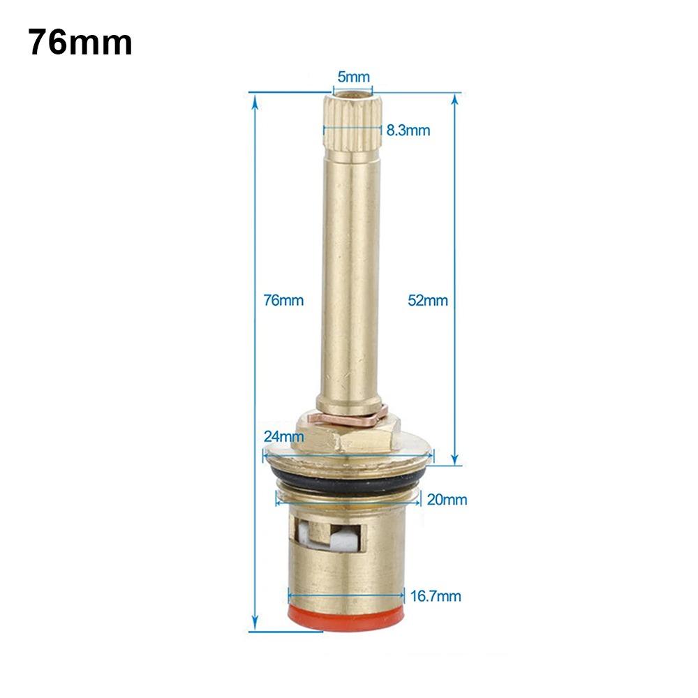 1Pcs Copper Brass Tap Valve Core 76mm 82mm Top Valves Fittings  For Bathroom Shower