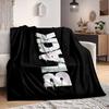 1Pc Black Horizon Mystery Flannel Blanket, Soft And Comfortable, Casual Warm, Camping Travel, Christmas, Halloween Xmas Gift Y1789