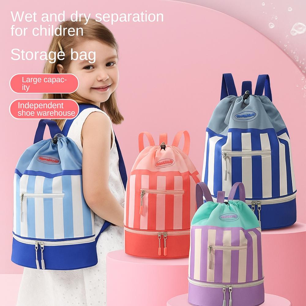 Lightweight Children's Swimming Backpack Large Capacity Toiletry Storage Bag Outdoor