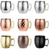 1 шт. 550 мл 18 унций кружка Московский мул нержавеющая сталь кованая медная покрытая пивная кружка кофейная кружка барная посуда для напитков
