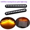2x Turn Signal Strip Lamp 12 LED Motorcycle Flowing Water Tail Brake Lights 3528 SMD License Plate Light Blinker Stop Flicker