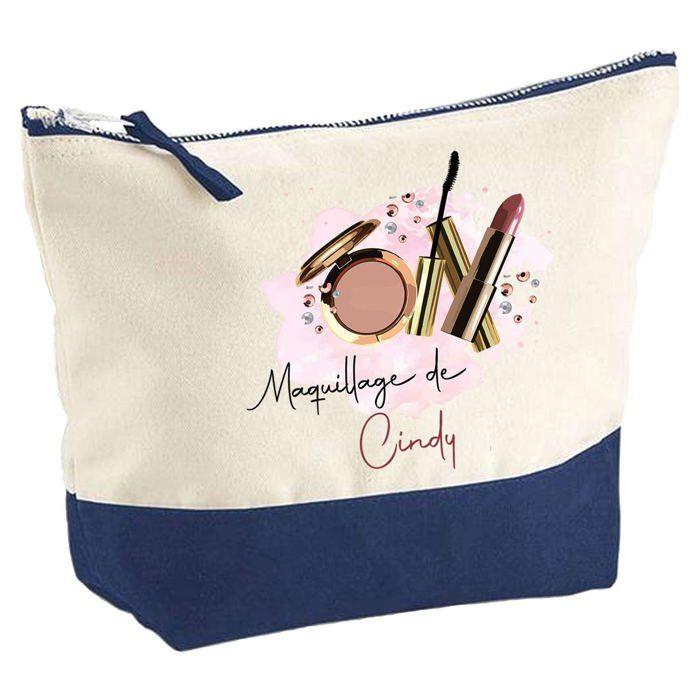 Trousse de maquillage - PLANETEE - le Maquillage de Cindy - Grand format - Coton - Impression HD