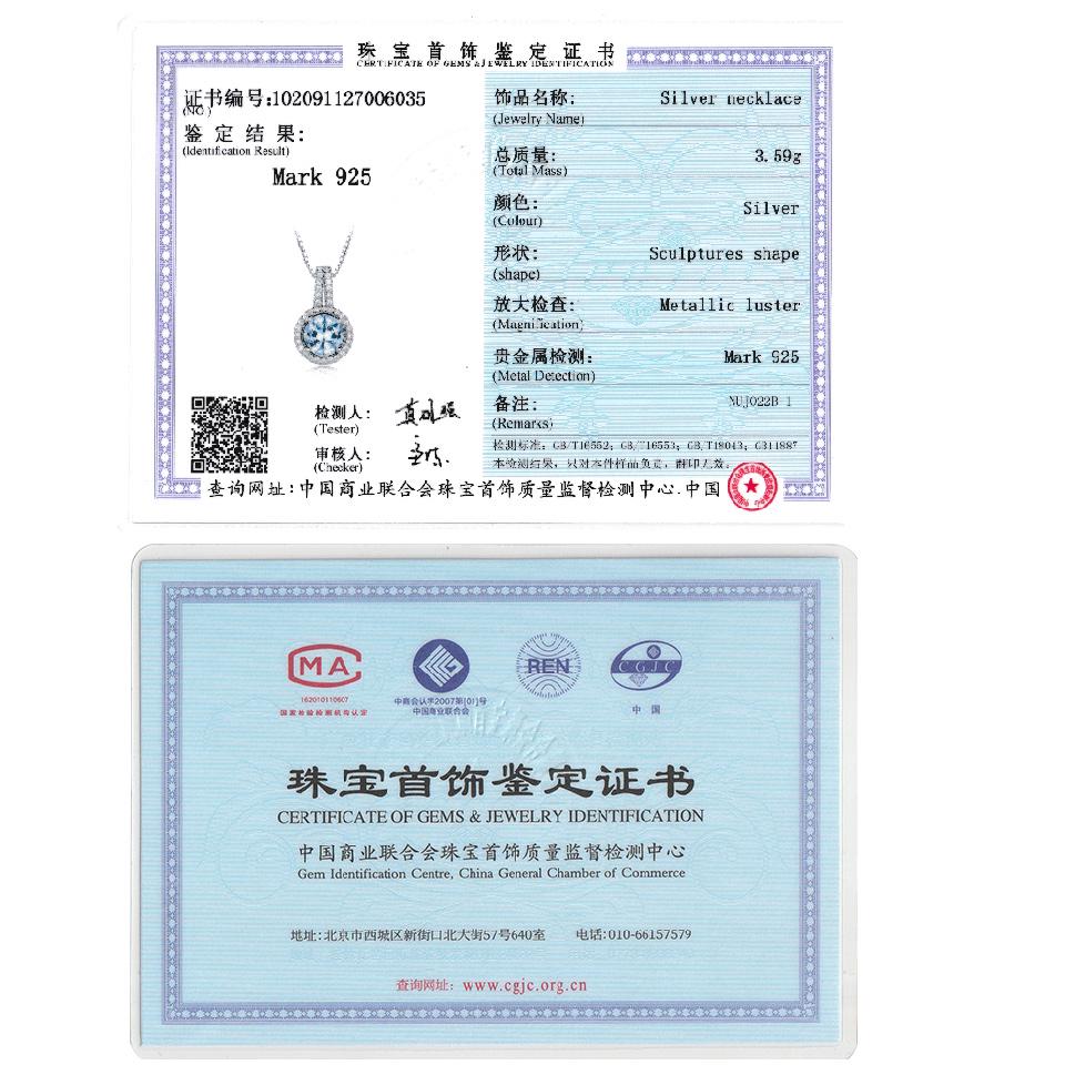 Umcho Подвески с синим топазом и драгоценными камнями, ожерелья для женщин, брендовые изысканные свадебные украшения, подарок для нее