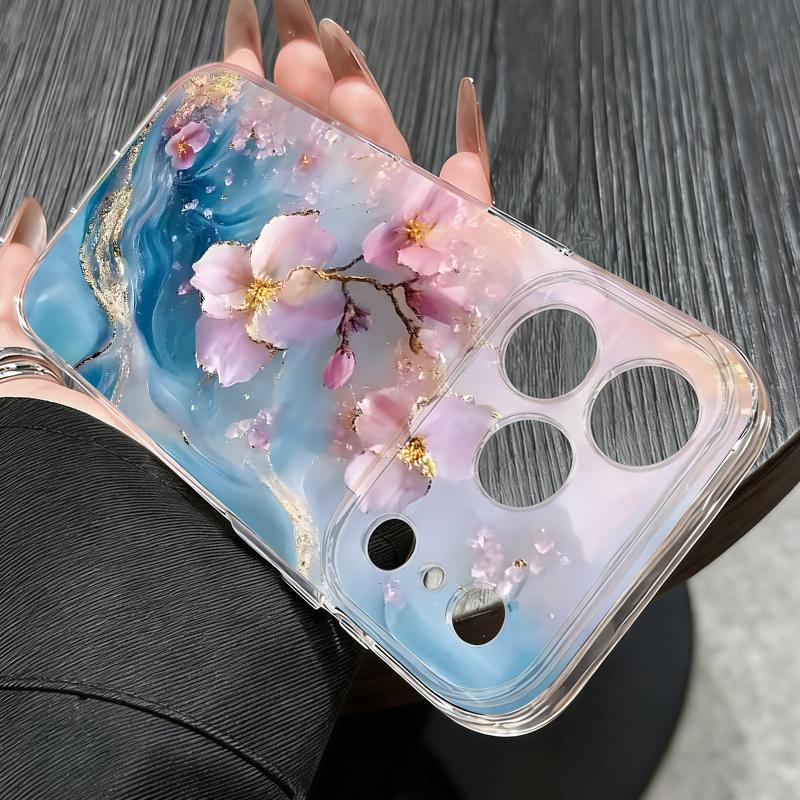 Golden Marble Pattern Phone Case For iPhone 17 Pro Max Coque iPhone 16 15 14 13 Pro Max 11 Clear TPU Silicone Soft Cover