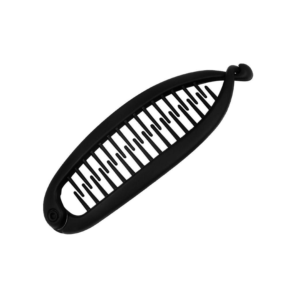 Матовая заколка для волос в форме рыбы, простая заколка-зажим, модная заколка для волос в форме банана для женщин