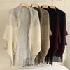 Women's Autumn/Winter Tassel Shawl - Imitation Cashmere Knitted Scarf & Cloak
