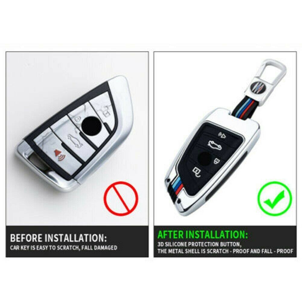 Светящийся сплав автомобильный брелок чехол 3 кнопки для BMW 5 7 серии X1 X2 X3 X4 X5 X6 X7