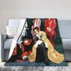 Плед Malice Mizer Фланелевый Весна/Осень Многофункциональный Легкий Тонкий Плед для Постельного Белья Спальни Одеяло