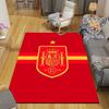 Spain Art Flannel Printed Carpet, Home Sofa Decoration for Living Room & Bedroom, Non‑Slip Play Flannel Floor Mat for Game Room