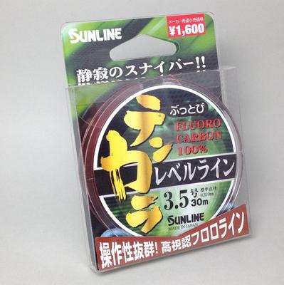 SUNLINE Buttobi Tenkara Леска из флюорокарбона, 30 м, 3.5, Оранжевый