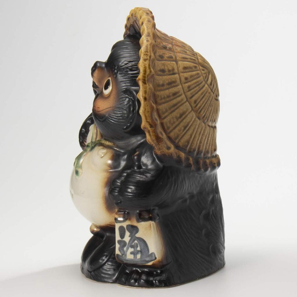 Shigaraki Pottery 26cm Tall Raccoon Dog Kaiun Tanuki