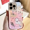 Чехол Sweetheart Kitten для iPhone 14/15 Pro Max — прозрачный с мелкими отверстиями для XS Max/11 — Ins Style