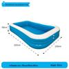 Bestway Blue and White 3-Ring Inflatable Pool