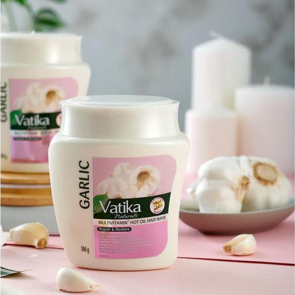 Маска для волос Vatika Garlic Multivitamin Hot Oil - Восстановление и восстановление (Маска для волос) 500г