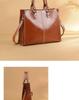 Spring 2025 Women's Leather Crossbody Shoulder Bag - Genuine Cowhide Casual Handbag for Ladies