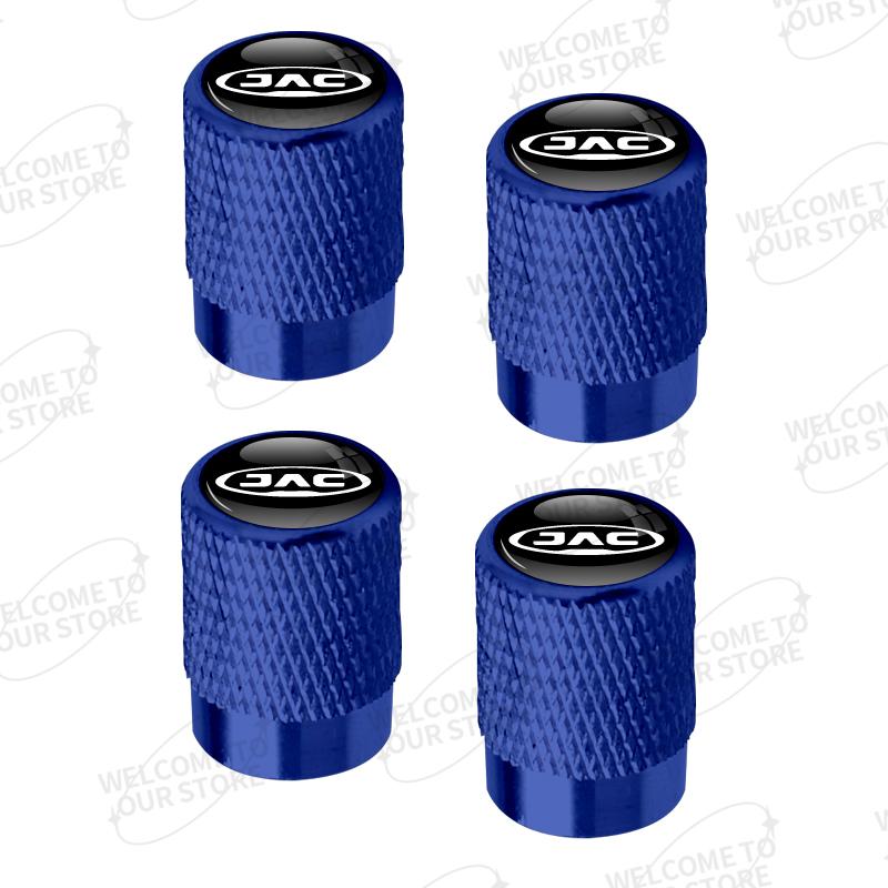 Aluminum For JAC E3 E5 E6 E7 EX5 J3 J5 J6 H1 H3 H5 L9 ES6 V8 V9 Logo 4pcs Car Decor Wheel Tire Valve Caps Stem Cover Accessories