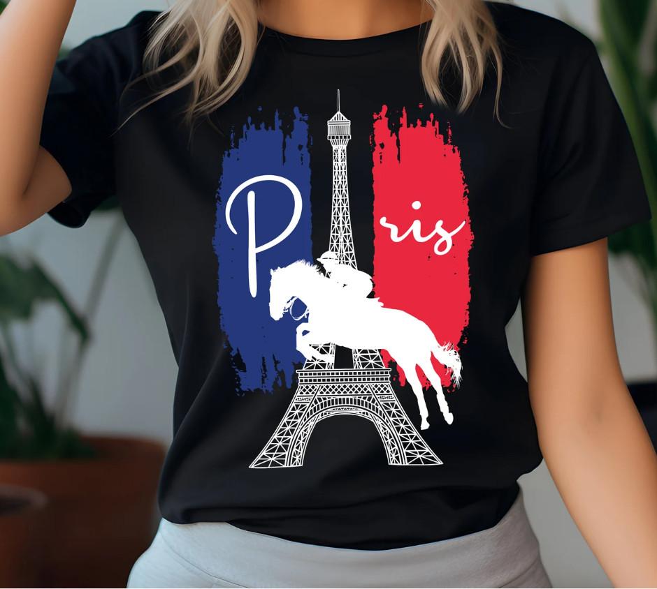 Paris Summer Games Showjumping Shirt Equestrian Athlete Tee 2024 Paris Shirt
