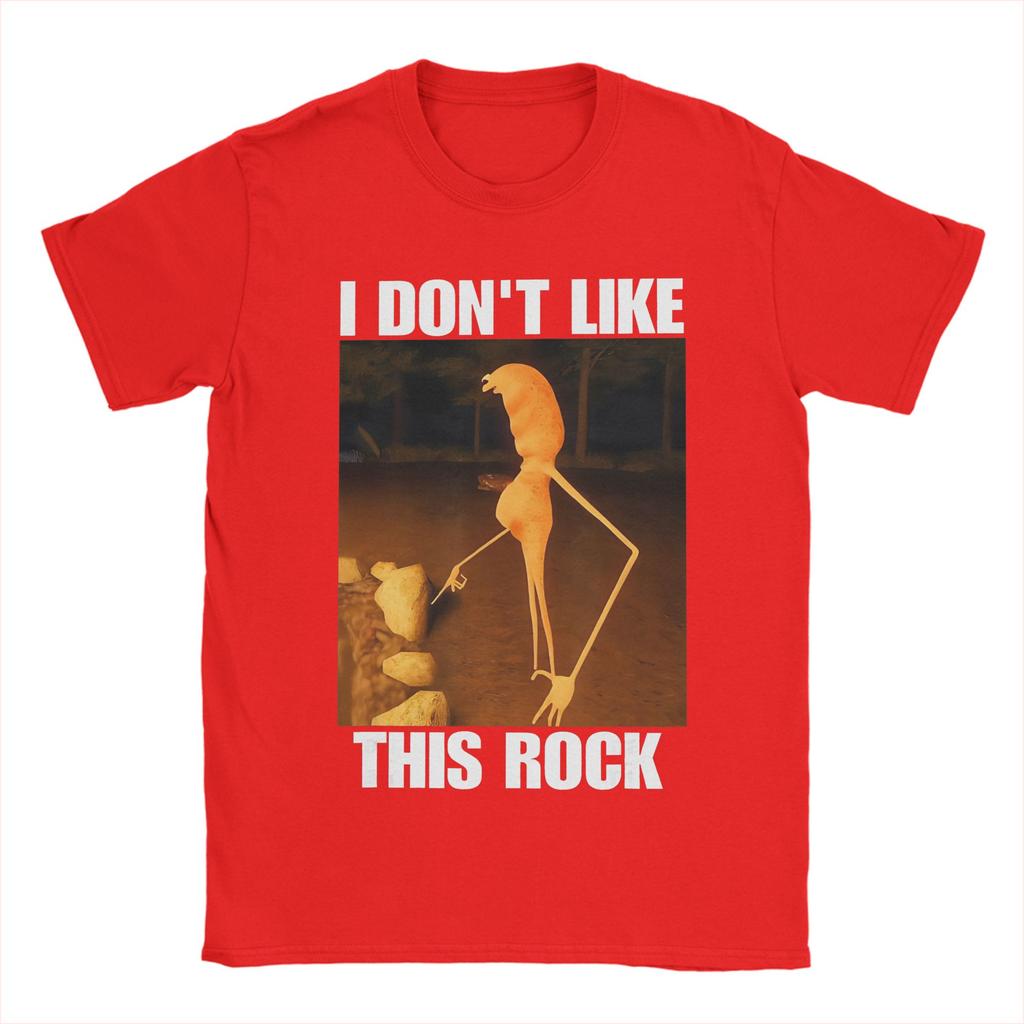 Men Women Graphic Printed Marcus The Worm I Don't Like This Rock Tee T Shirt Cotton T-shirts Clothing