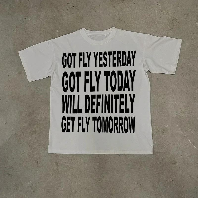 Мужская хлопковая футболка Y2K в стиле хип-хоп, Харадзюку, с принтом букв, ретро-топ, гранж, готическая уличная футболка, панк, свободная футболка с коротким рукавом, эмо