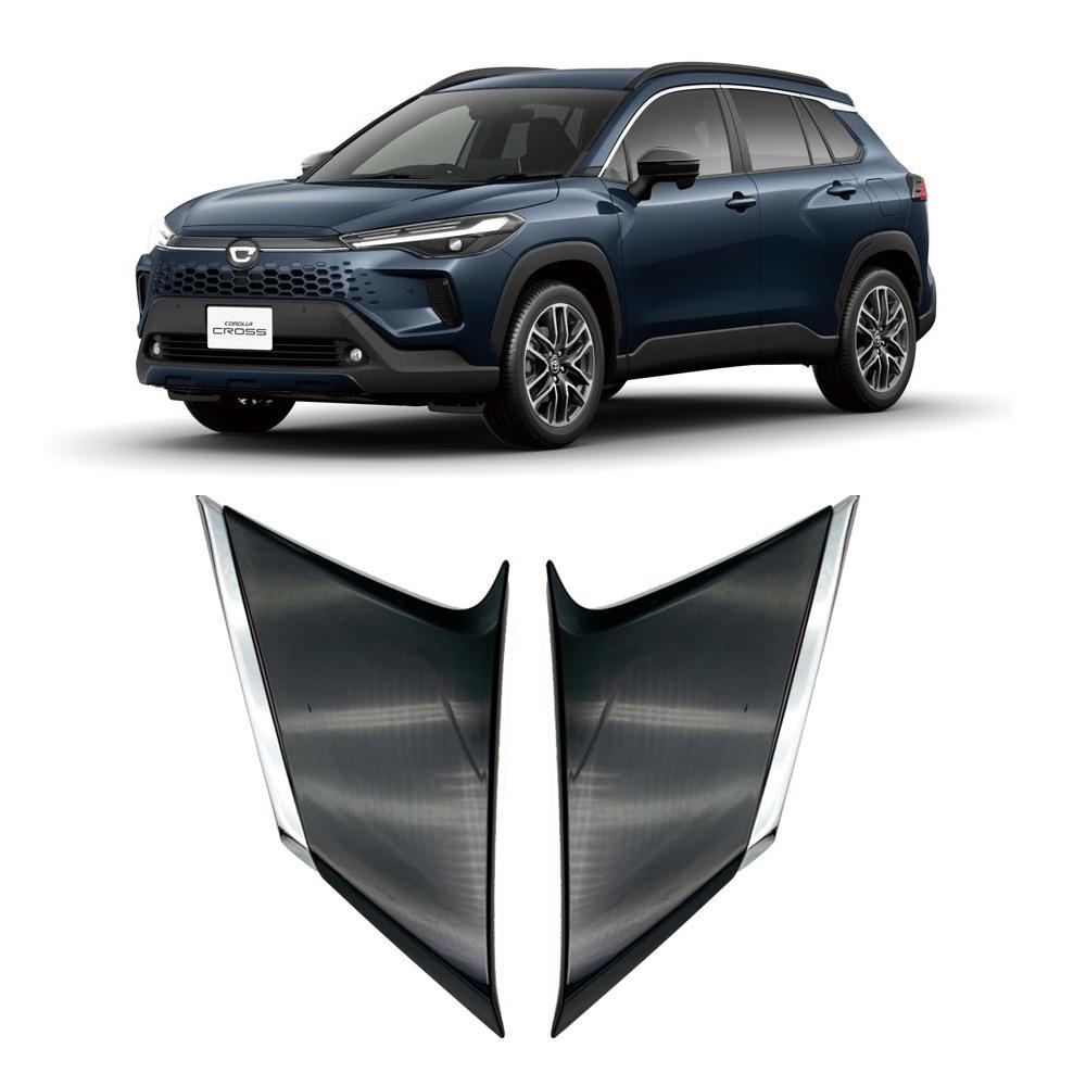 Гальванизированная наклейка на стойку C цвета рояльный черный для Corolla Cross 2020-2026
