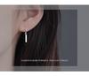 Difeng S999 Серьги-палочки из стерлингового серебра для женщин - Элегантный минималистичный дизайн