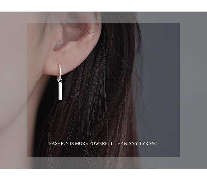 Difeng S999 Серьги-палочки из стерлингового серебра для женщин - Элегантный минималистичный дизайн